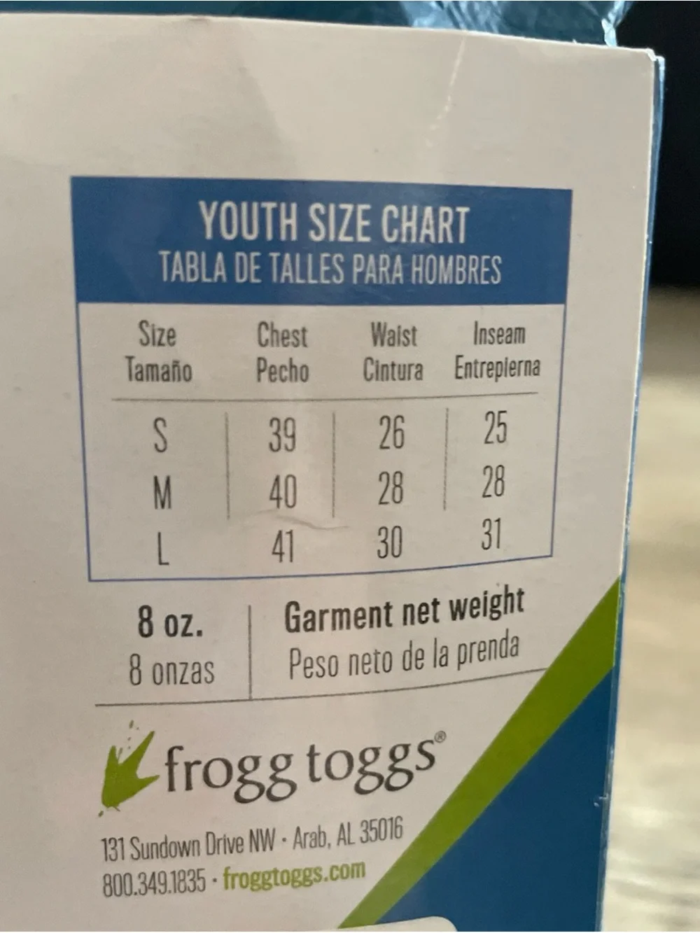 Frogg Toggs youth ultra lite blue Rain suit packable kids hooded Rain suit  NEW